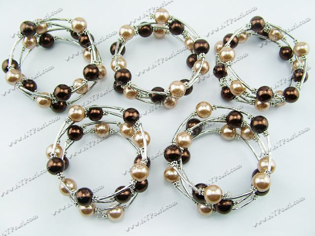 Acrylic manmade pearl bracelet