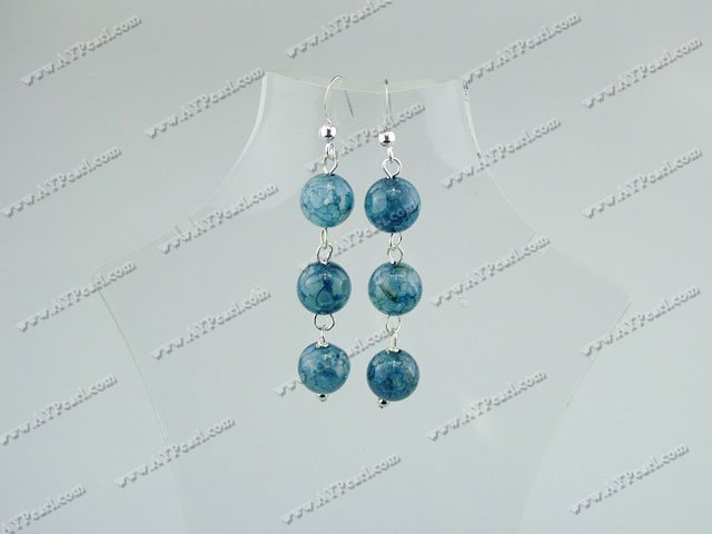 dyed agate earrings