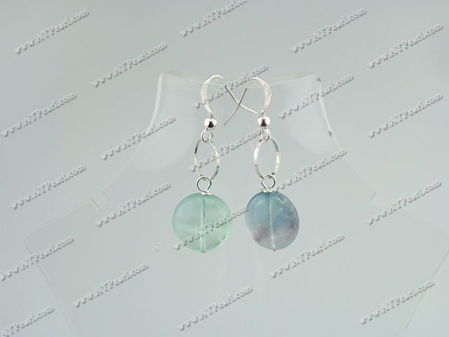 Boucles d'oreilles fluorite