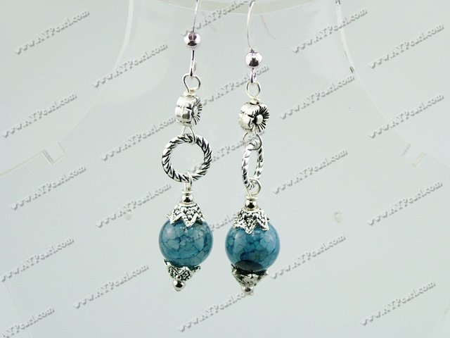 blue agate earrings