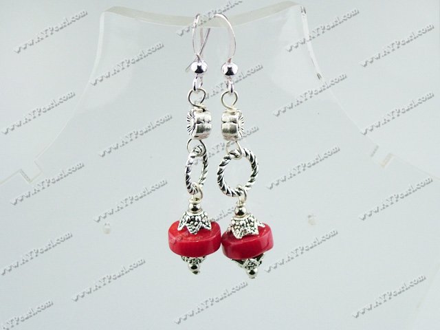 coral earrings