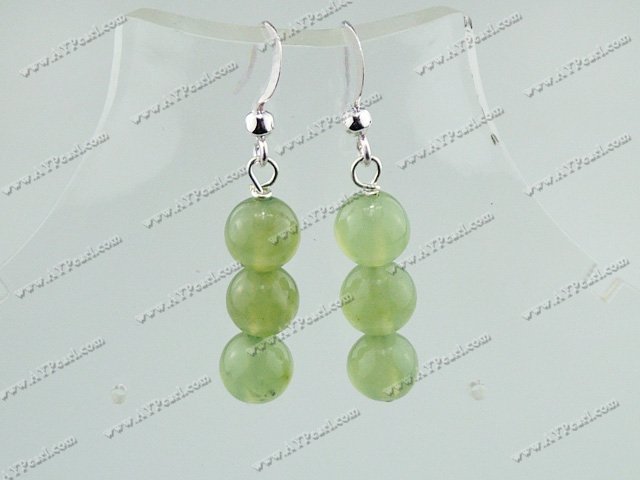 serpentine jade earrings