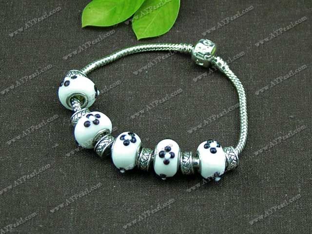 charm colored glaze bracelet