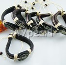 Wholesale Other Jewelry-bull bone leather string bracelet(6 pcs)