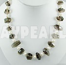 pearl smoky quartz necklace helmi savukvartsi kaulakoru