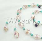 Wholesale Jewelry-turquoise colored glaze jewelry sets