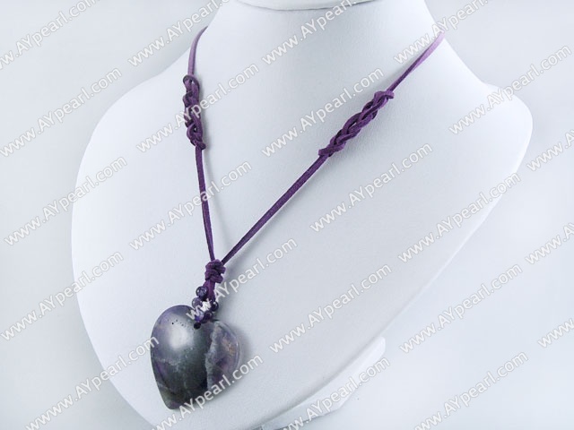 Pendentif quartz améthyste