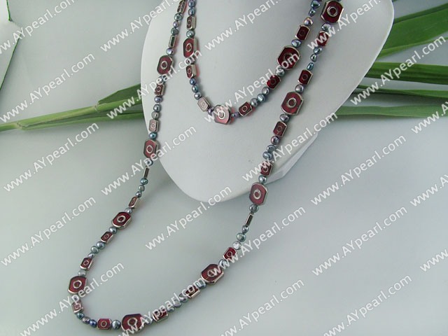 pearl crystal necklace