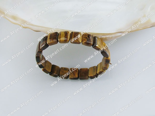 Elastic tiger eye bracelet