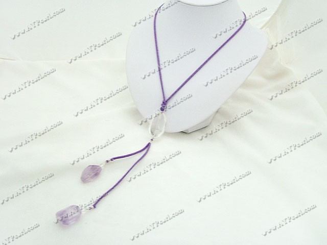 natural crystal necklace