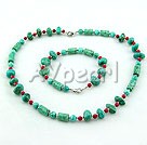 Wholesale Jewelry-Blood stone turquoise necklace