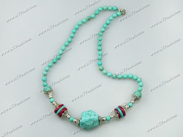 turuqoise coral necklace