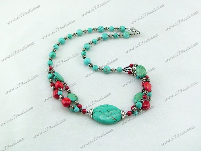 Coral turquoise necklace