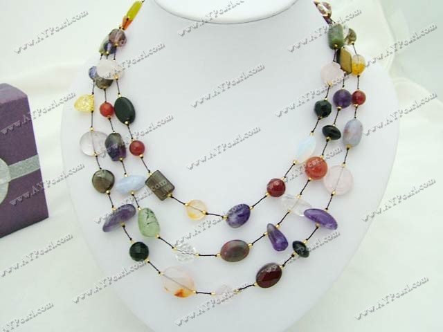 multi-stone necklace