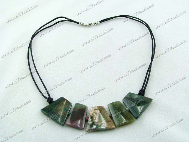 india agate necklace