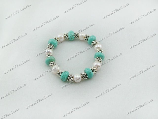 pearl turquoise bracelet