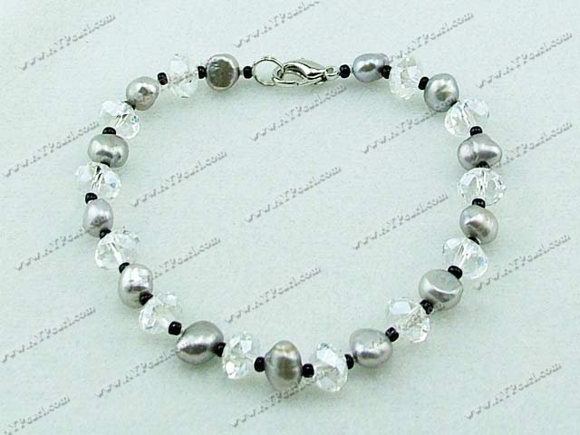 pearl crystal bracelet