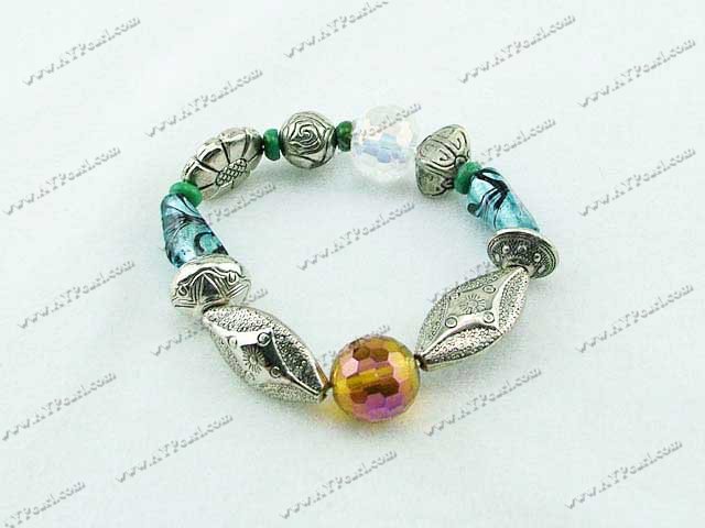 crystal colored glaze bracelet