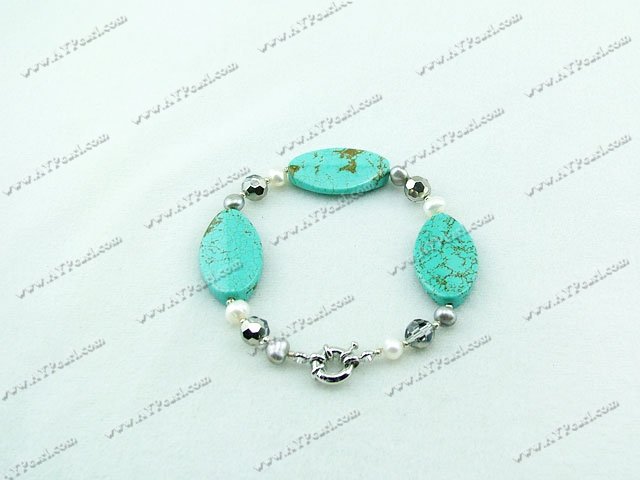 pearl turquoise bracelet