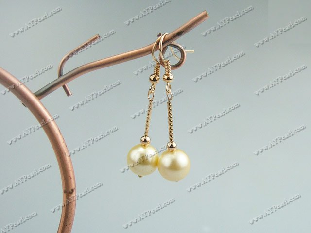 seashell beads earrings