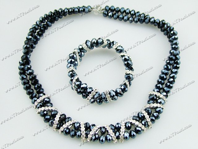 dark blue crystal set