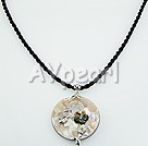 Wholesale Jewelry-Arkshell with flower pendent