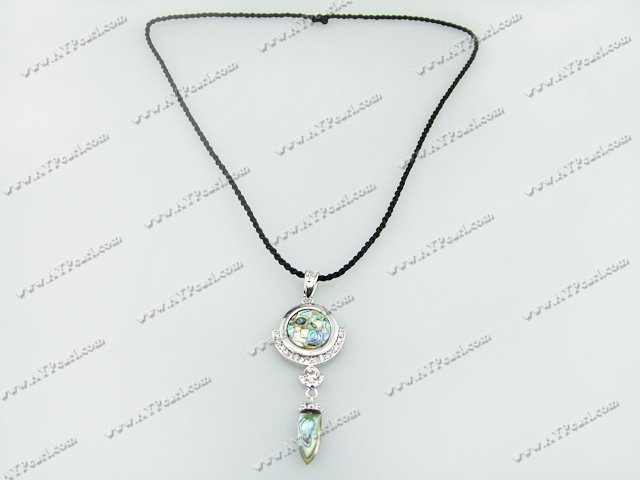 Mosaic Abalone shell Pendent