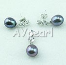 925silver pearl set 