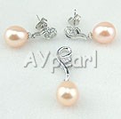 925silver pearl set 