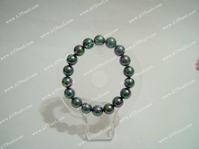 black seashell bead bracelet