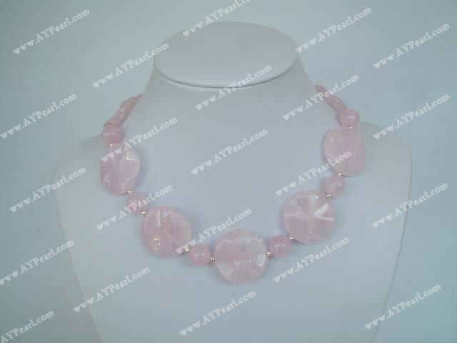 rose quartz necklace