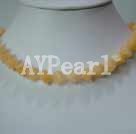 Wholesale Gemstone Necklace-Yellow jade necklace