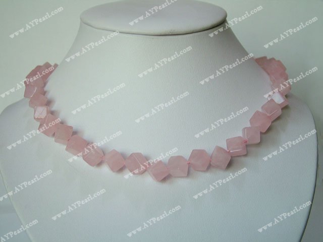 Rose quartz necklace