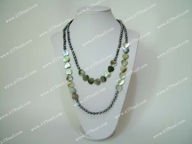 pearl black lip shell necklace