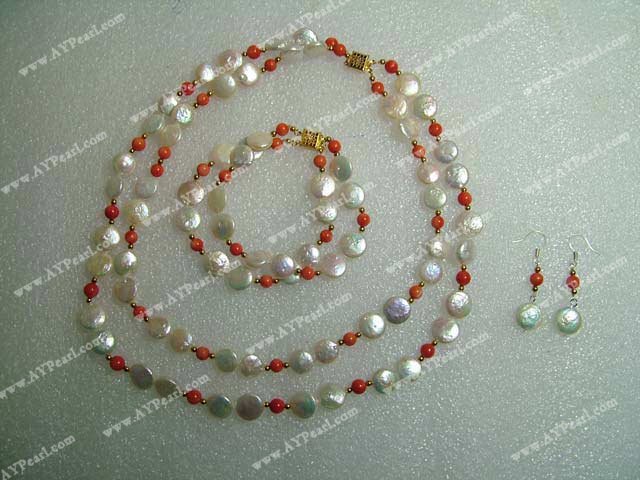 pearl coral set