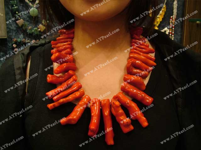 coral necklace