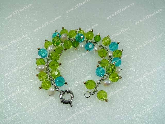 bracelet en cristal de perle