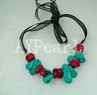 turquoise coral necklace