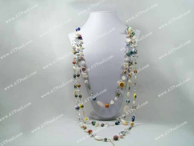 chinaware shell necklace