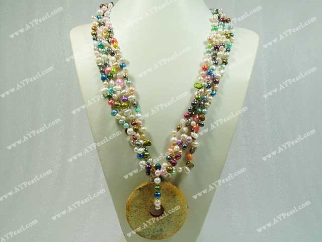 pearl gem necklace