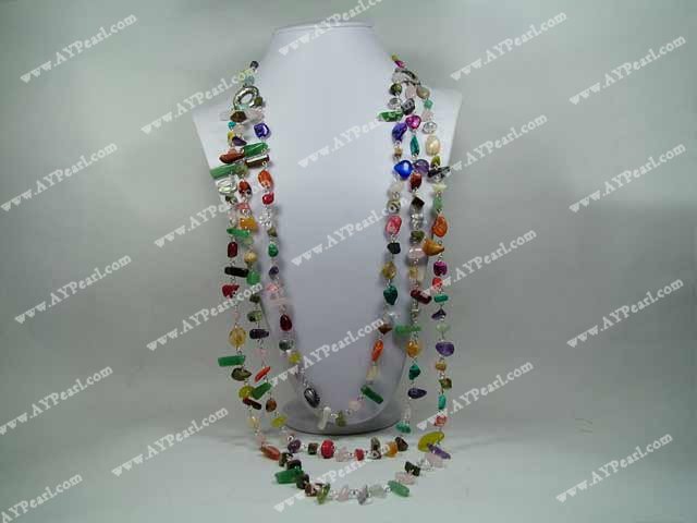 various stone necklace