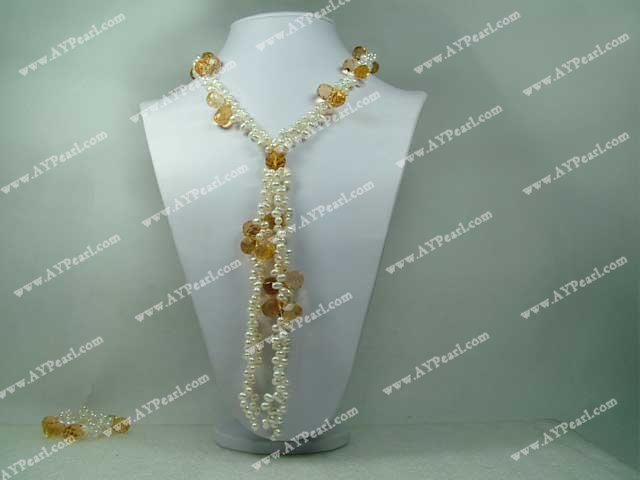 collier en cristal de perle