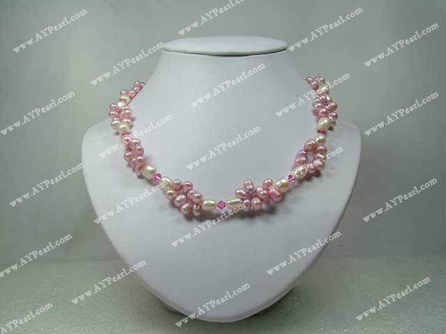 Austrian crystal pearl necklace