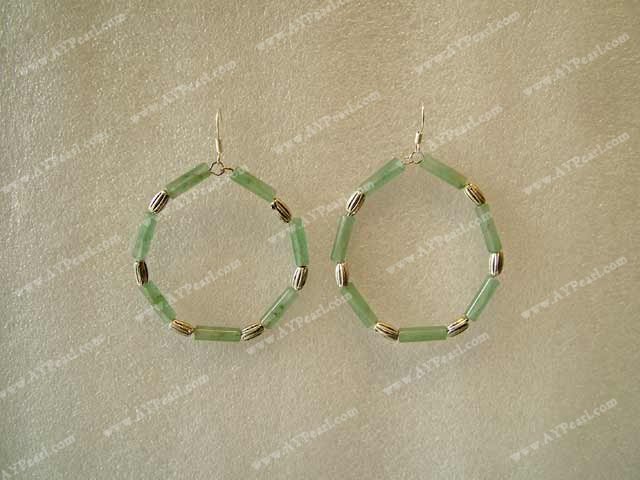 aventurine jade earring