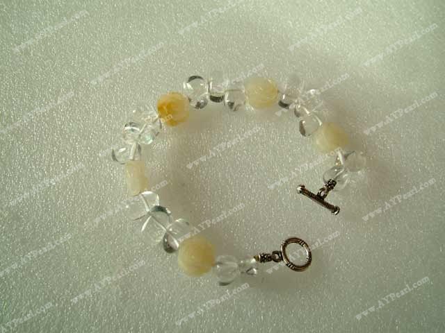 cristal bracelet de jade jaune