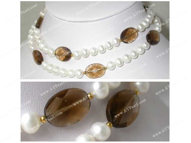 pearl gem necklace