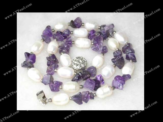 pearl amethyst necklace