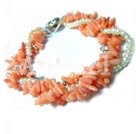 coral pearl bracelet