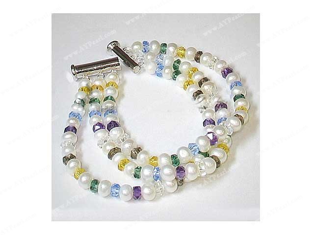 pearl crystal bracelet