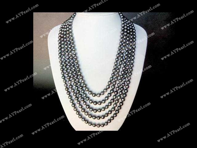 black pearl necklace